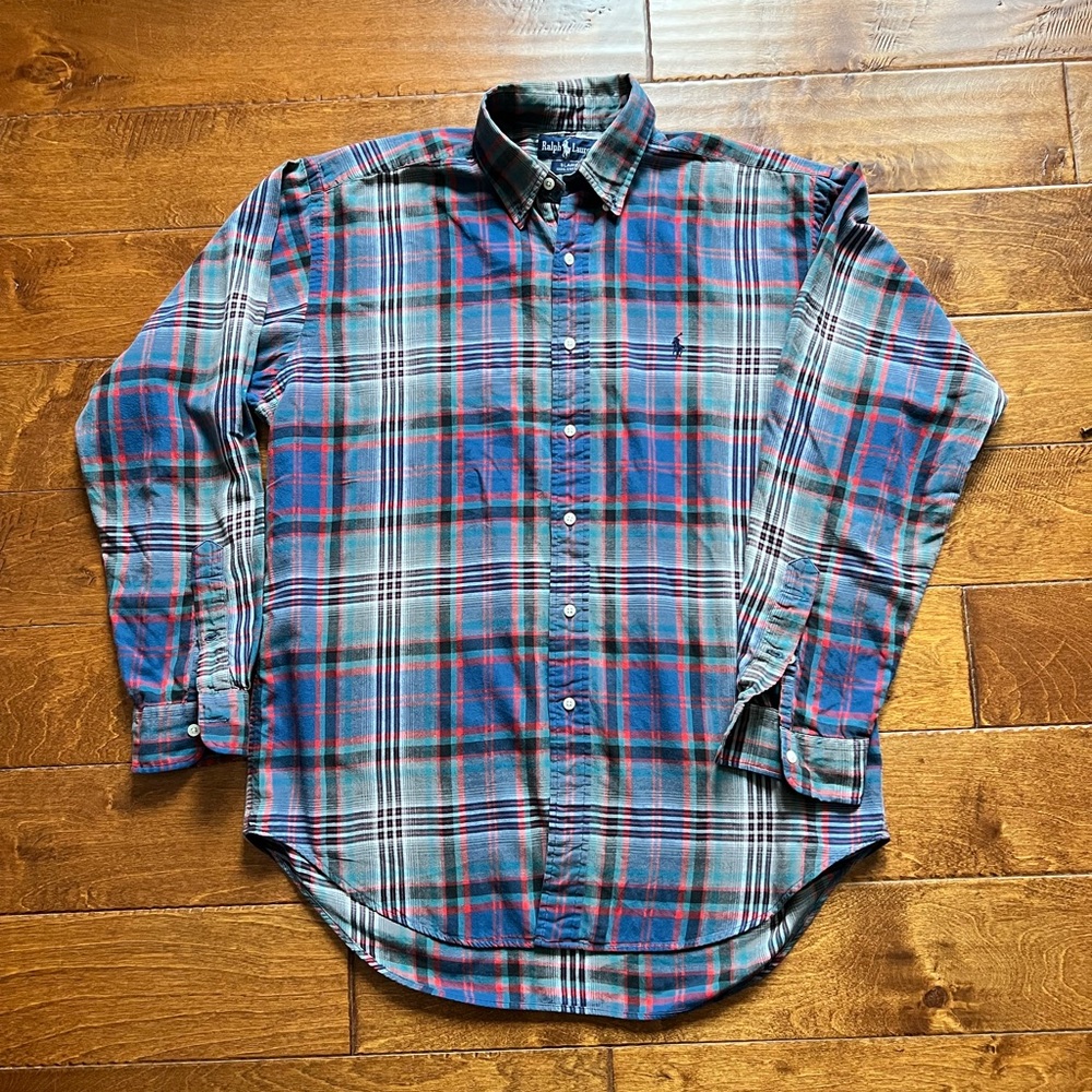 Ralph Lauren Vintage Plaid Button-Down Shirt
